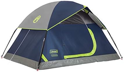 Coleman Sundome Camping Tent with Rainfly, 2/3/4/6 Person Tent Sets Up in 10 Mins, Weatherproof Shelter for Camping, Festivals, Backyard, Sleepovers, & More