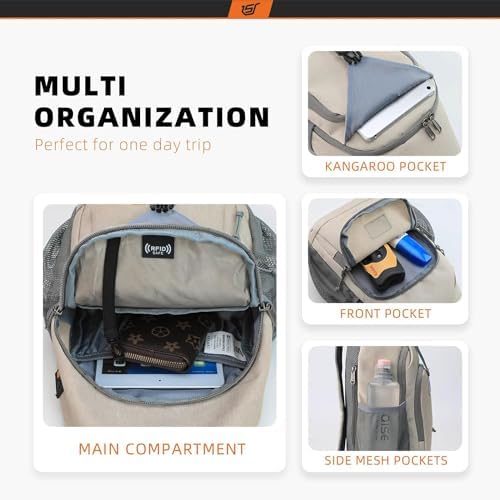 SKYSPER Sling Bag RFID Crossbody Sling Backpack Cross Body Shoulder Bag Travel Hiking Daypack for Women Men