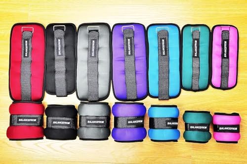 Fully Adjustable Ankle Wrist Arm Leg Weights, 1-20LBS, Multiple Options