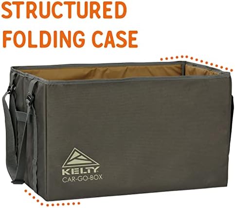 Kelty CAR-GO-Box – Camping, Tailgating, Travel Organization Kit for Trucks, Vans, SUVs, Cars – Color Coded Packing Cubes, Rugged Fabric, 45L