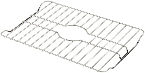 SunnyPoint 304 Stainless Steel Sink Protector Rack – Rust-Resistant Grid for Kitchen Sink Bottom, Scratch Prevention, Drainage Support, (Large) (17.5"x12.4")