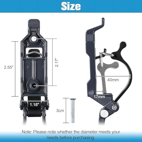 4 Pcs Shovel Mount for Roof Rack, Metal Rubber Clamp Wall Mounting Kit, Shovel Holder Clamp Wall Mount Kit Car Accessories for Roof Rack, Boats, Military Equipment, Axe, Patent Protection