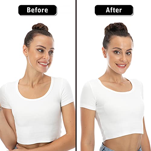 Bella Hair 100% Real Human Hair Piece, Messy Hair Bun Scrunchie for Women Wavy Curly Up-Do Hairpiece (#Silver Gray)