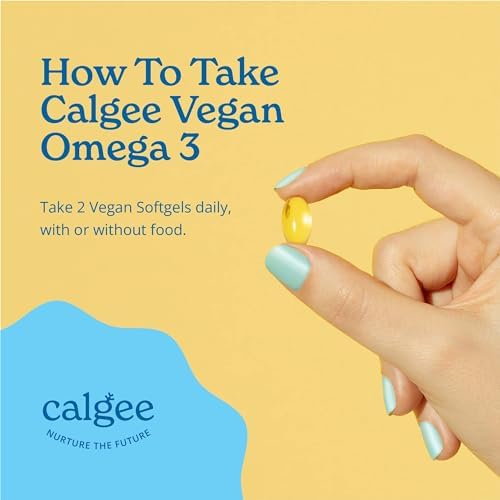 Vegan Omega 3-450mg DHA & EPA Fatty Acids - Sustainable Algae Oil - Plant-Based Fish Oil Alternative - Carrageenan-Free Softgels (120 Ct)