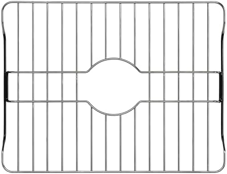 SunnyPoint 304 Stainless Steel Sink Protector Rack – Rust-Resistant Grid for Kitchen Sink Bottom, Scratch Prevention, Drainage Support,(Medium) (16.15"x12.4")
