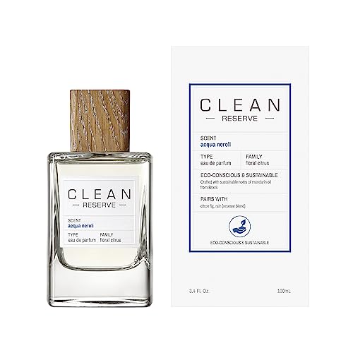 CLEAN RESERVE Acqua Neroli Eau de Parfum | Eco-Conscious & Sustainable Spray Fragrance | Vegan, Phthalate-Free, & Paraben-Free | 1.7 Fl Oz/50mL