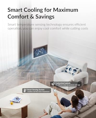 Super Quiet Register Booster Fan for 6" x 12" Register Holes, Smart Register Vent with Dual Intelligent Thermostat and WIFI App Control, Heating Cooling AC Vent Fan (ORB)