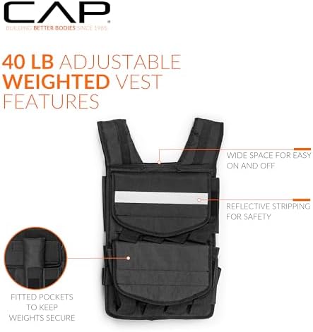 CAP Barbell Adjustable Weighted Vest | Various Sizes