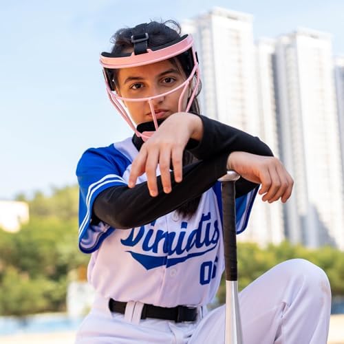 Dinictis Softball Face Mask, Lightweight, Comfortable, with Wide Field Vision, Durable and Safe Face Guards, Premium Protective Softball Fielder's Mask