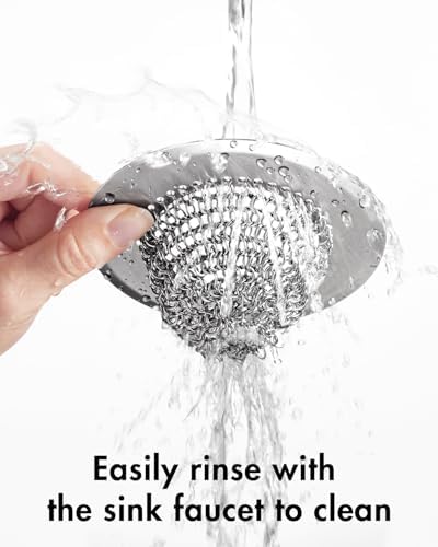 Sink Drain Strainer, Reversible Easy Clean Mesh Sink Strainer with 304 Stainless Steel, Wokdada Revolutionary Anti-Rust Large Kitchen Sink Strainer Food Catcher for Garbage Disposal Without Clogging