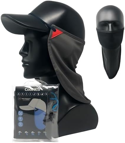 UV Sun Protection Neck Drape Adjustable Multifunctional 2 in 1 Face Covering for Outdoor Fishing - Unisex