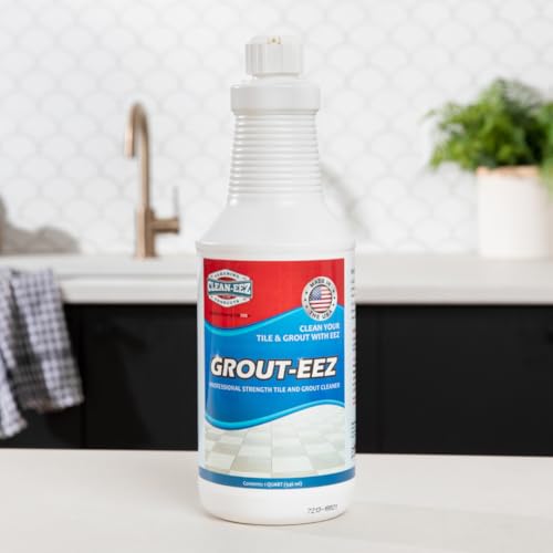 Clean-eez Grout-eez Super Heavy-Duty Grout Cleaner - Powerful Tile and Floor Stain Remover for Bathroom, Kitchen, and More - 32 oz.