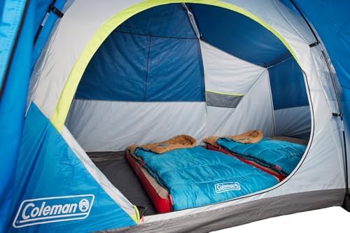 Coleman Brazos 20/30°F Adult Cool-Weather Sleeping Bag with No-Snag Zipper & Stuff Sack, Machine Washable