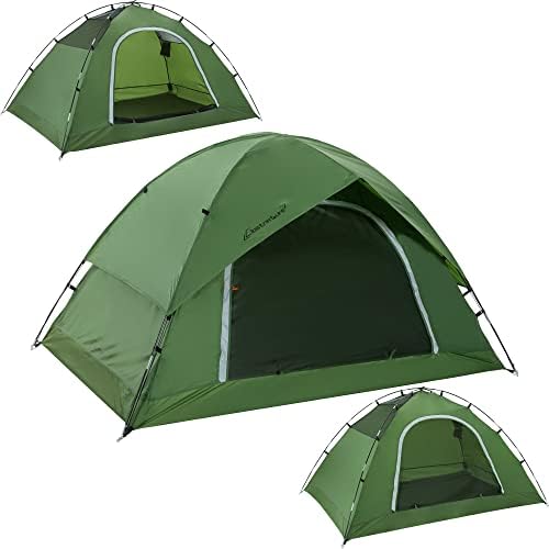 Vela Camping Tent for 2 Person, 4 Person, 6 Person - Waterproof Two Person Tents for Camping, Small Easy Up Tent for Family, Outdoor, Kids, Scouts in All Weather and All Season by Clostnature