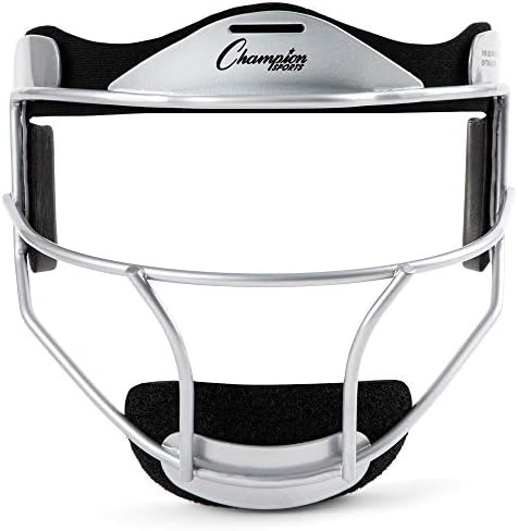 Champion Sports Steel Softball Face Mask - Classic Fielders Masks for Adults - Durable Head Guards - Premium Sports Accessories for Indoors and Outdoors - Multiple Styles