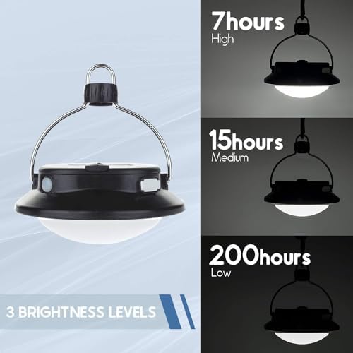 SUBOOS Gen 2 Pro 3000LM UFO Camping Lantern Rechargeable, Portable Tent Light, 200h Runtime, Waterproof for Camping, Canopy, Vendor, Emergency, Outage