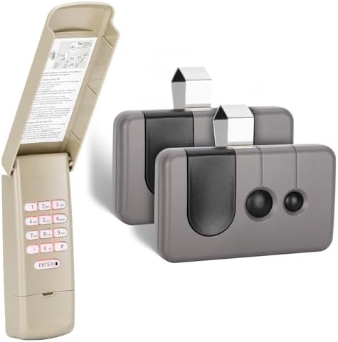 2 for Sears Craftsman Garage Door Remote 139.53753 53753 139.18191 HBW2028 371LM, Work with Purple Learn Button ONLY(2006-2013),1 for Garage Door Opener Keypad,877max G940EV-P2 CMXZDCG440 Universal