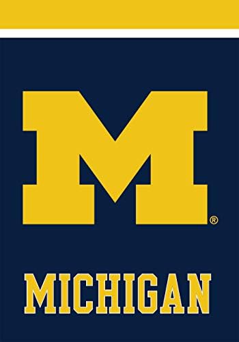 University of Michigan NCAA Licensed Garden Flag - 18" x 12.5" Yard Flag - Wolverines UofM Flag