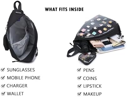 Oxford Ita Bag Kawaii Pin Display Chest Pack Single Shoulder Bag Sport Backpack Hiking Daypack, Medium