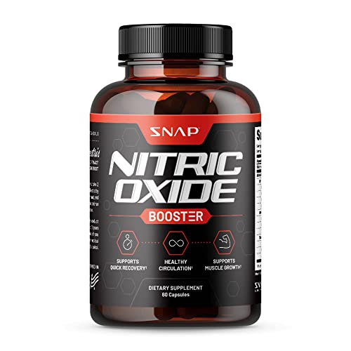 Snap Supplements Nitric Oxide Booster, Performance Formula for Stamina & Endurance, 60 Count