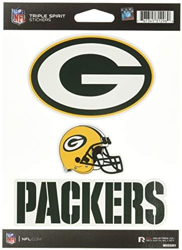 Rico Industries NFL Football Triple Spirit Stickers Triple Sticker Sheet
