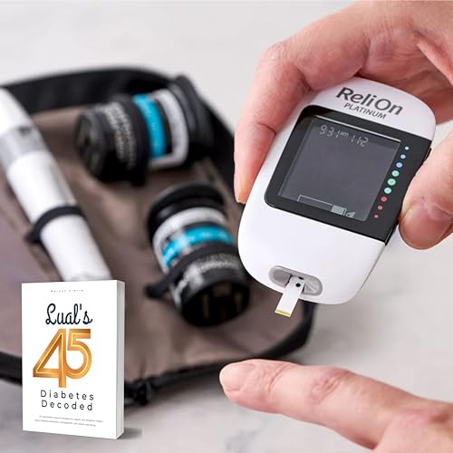 Relion Platinum Test Strips 50 count + ReliOn Micro-Thin Lancets, 33-Gauge, 100 Count. Compatible with ReliOn Platinum Meter, Testing Blood Glucose, Bundle with 45 Diabetes Decoded eBook Included