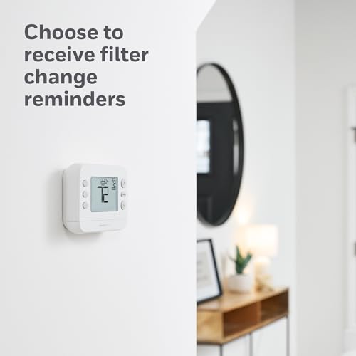 New! Honeywell Home Programmable Thermostat, Single-Stage, 1 Heat/1 Cool Compatibility, 5-2 Day Schedule, X2P, White, RTH20B