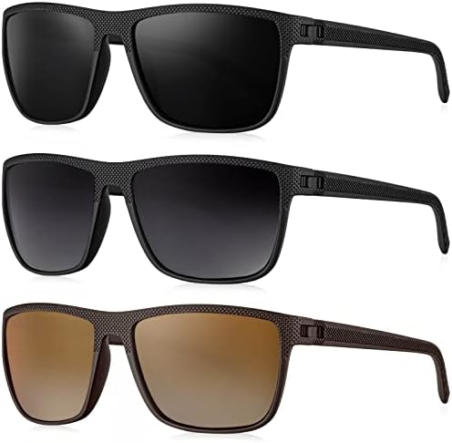 KALIYADI Polarized Sunglasses for Men, Lightweight Sun Glasses with UV Protection for Driving Fishing Golf
