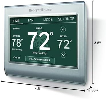 Honeywell Home RENEWRTH9585WF Wi-Fi Smart Color Thermostat (Renewed)