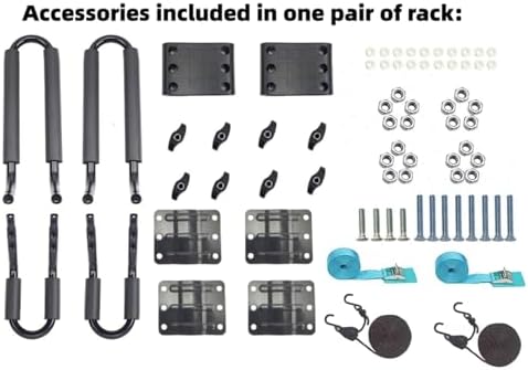 A01 Kayak Roof Rack for SUV Car Top Roof Mount Carrier J Cross Bar Canoe Boat (1 Pairs)