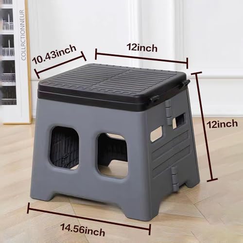 Portable Camping Toilet for Adults - Portable Folding Toilet with Lid,Travel Portable Potty for Adults,Porta Potty Car Toilet,Grey