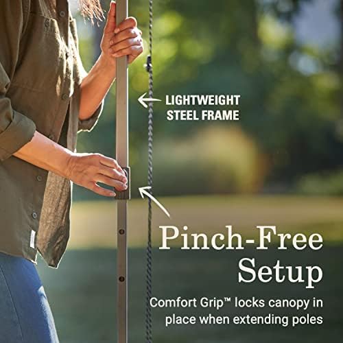 Coleman Oasis Lite Pop-Up Canopy Tent with Side Wall Attachment, 10x10ft Portable Shelter with Easy Setup & Takedown, Wheeled Carry Bag Included