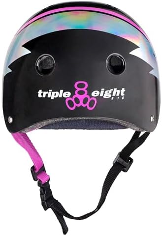 Triple Eight Certified Sweatsaver Helmet for Skateboarding, BMX, Roller Derby, Roller Skating, Inline Skating, Scooter and Bike