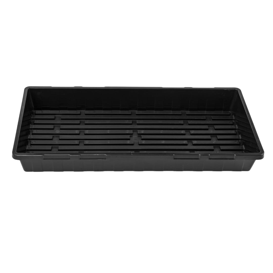 Bootstrap Farmer 1020 Trays (10-Pack), Heavy Duty No-Hole Flats for Microgreens, Fodder & Seedling Propagation - 1.8mm Thick Reusable Plastic