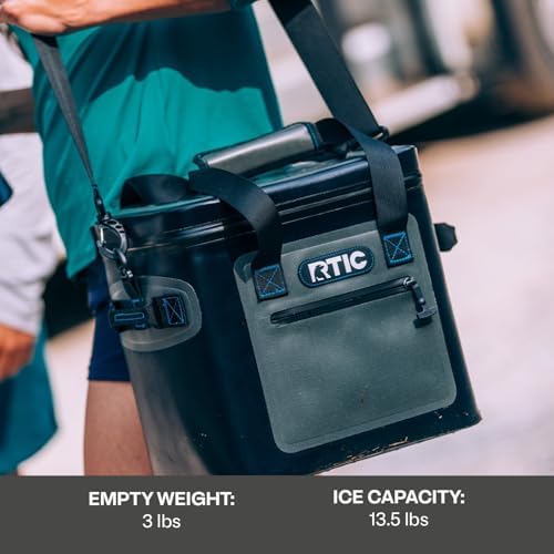 RTIC Ultra-Tough Soft Cooler 20 Can, Insulated Bag Portable Ice Chest Box for Lunch, Beach, Drink, Beverage, Travel, Camping, Picnic, Car, Trips, Floating Cooler Leak-Proof with Zipper