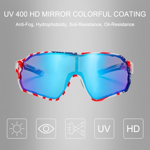 ROCKBROS Polarized Sunglasses UV Protection for Women Men Cycling Sunglasses