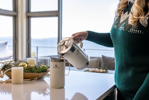 Stanley Stay-Hot Camp Mug 12 oz & 24 oz | Press Fit Drink Through Lid | Cup for Coffee, Tea and Drinks | Insulated Stainless Steel Coffee Mug | BPA-Free