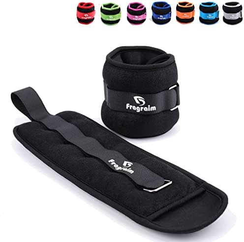Ankle Weights for Women, Men and Kids - 1/2/3/4/6/8/10/12/15/20 LBS 1 Pair Strength Training Wrist/Leg/Arm Weight with Adjustable Strap for Jogging, Gymnastics, Aerobics, Physical Therapy