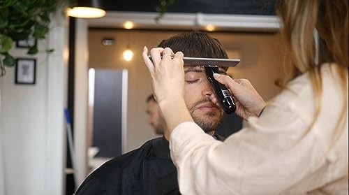 Andis 33785 Slimline Pro Corded/Cordless Hair & Beard Trimmer, T-Blade Zero Gapped with Lithium-Ion Battery, Ear & Body Grooming – Black