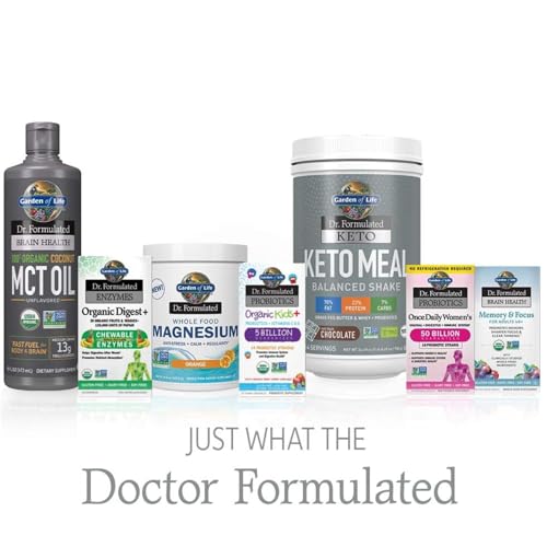 Garden of Life Dr. Formulated Organic Brain Health Memory & Focus for Adults 40+ 60 Tablets