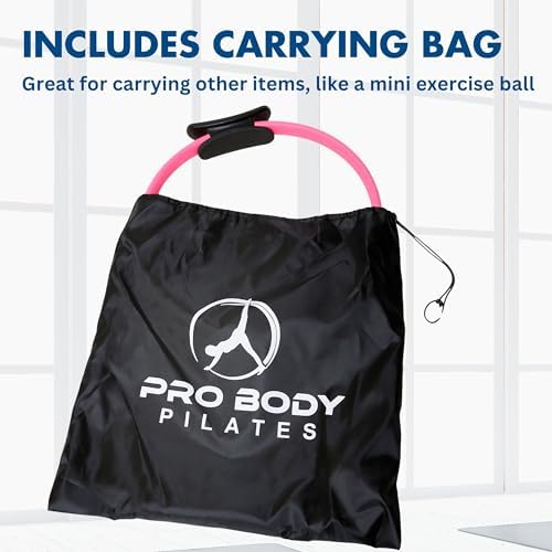 ProBody Pilates Fitness Ring – 14 Inch Pilates Ring for Focusing on Toning Inner Thighs, Arms, and Core