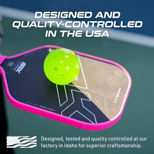 Selkirk Sport SLK Halo Raw Carbon Fiber Pickleball Paddle | Designed in The USA | Choose from The T700 Raw Carbon Fiber Power, The 18k Ultraweave Control, or The Kevlar Linkweave Thermoformed Pro