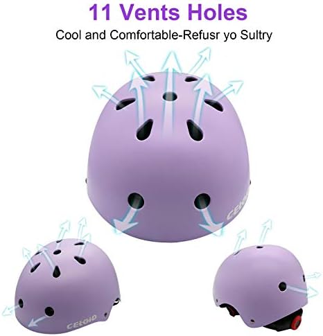 Kids Bike Helmet,Toddler Skateboard Helmets for Ages 2-3-5-8-14 Years Boys Girls,Adjustable Multi-Sport Bicycle Skateboarding Football Roller Skating Scooter Rollerblade Balance Bike Helmet