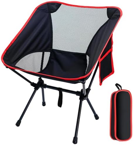 Backpacking Chair, Camping Chairs for Adults, Foldable Portable Chair for Outside Camp Sports Beach Travel Hiking