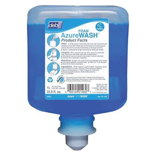 DEB-AZU1L - Deb Refresh Azure FOAM Wash 1000ml Refill, 6/CS