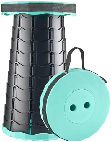 Collapsible Stool Thickened, Portable Foldable Chair, Retractable Stool for Fishing, Portable stools for Adults Hiking Tours, BBQ, Parties, Camping Stools Outdoor Activities