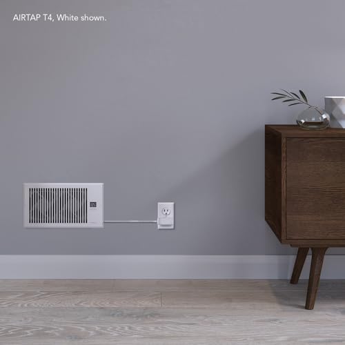 AC Infinity AIRTAP T6 White, Register Booster Fan for 6” x 12” Register Holes, Improves Heating & Cooling Vents, Quiet 10-Speeds