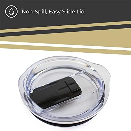 Campus Colors NCAA Stainless Steel Tumbler perfect for Gameday - 18 oz - Double Walled - Keeps Drinks Perfectly Insulated (Colorado Buffaloes - Black)