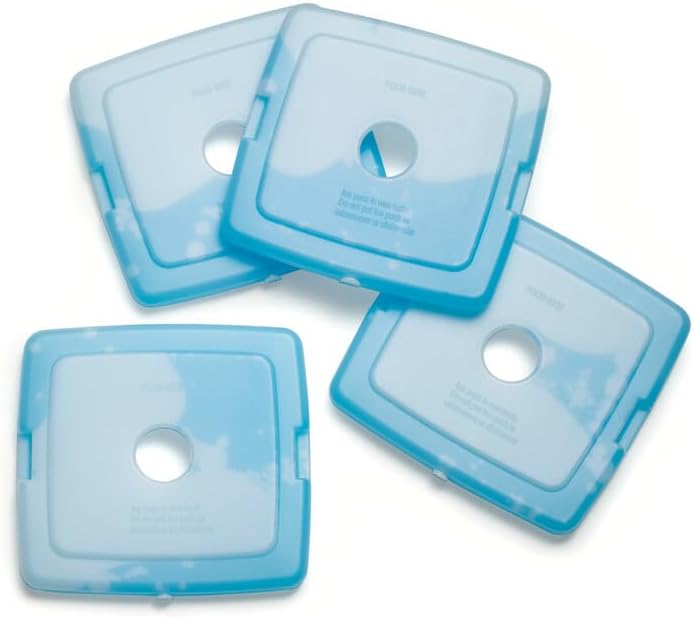 Cool Coolers by Fit + Fresh, Reusable & Long-Lasting Slim Ice Packs, Cold Packs for Lunch Boxes, Ice Packs for Lunch Bags