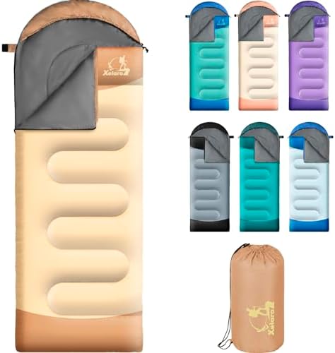 Sleeping Bags for Adults Kids - 3 Season Cold&Warm Weather Waterproof Camping Sleeping Bags - Lightweight Sleeping Bags for Camping Hiking Outdoor Travel